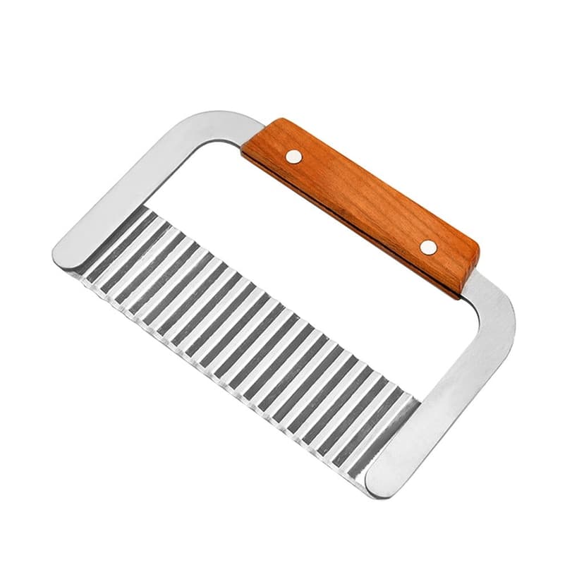 Vegetable Cutter 2 in 1 Chip Ch Crinkle Fry Tool for Kitchen and Dining Bar Handheld Potato Wavy Fry Chipper and Vegetable Cutter