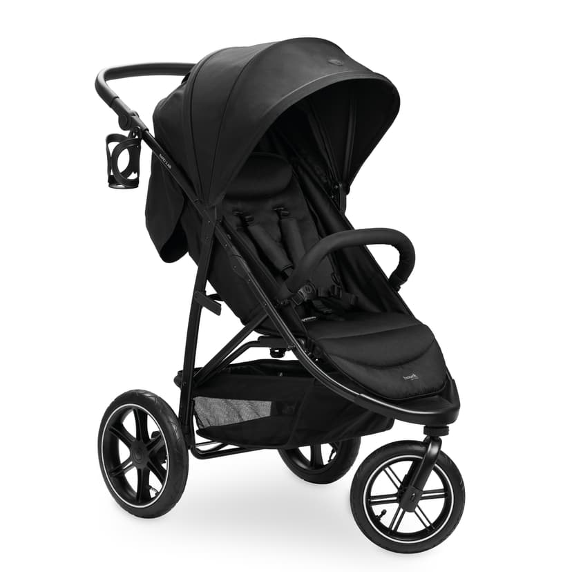 hauck Stroller Rapid 3 Air Reclining Seat, Compact Fold Stroller with Air Tires, Black