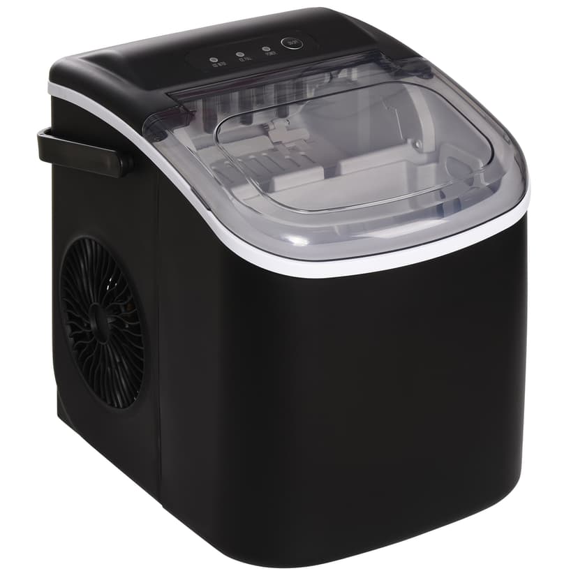 HOMCOM Portable Ice Maker Countertop, Ice Maker Machine, Black