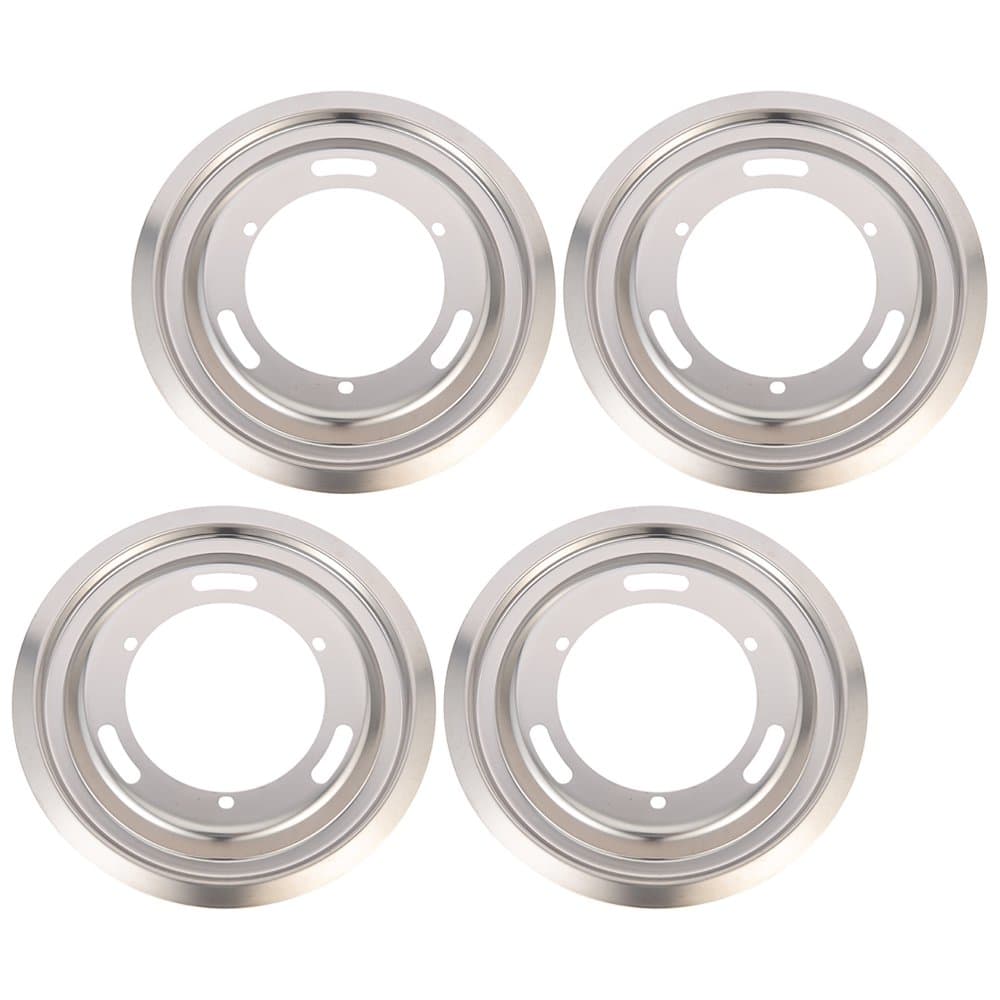 HLONK 4 Pcs Gas Stove Tray Drip Pans Kitchen Supplies Range Accessories Flat Skillet Electric Furnace Cooktop
