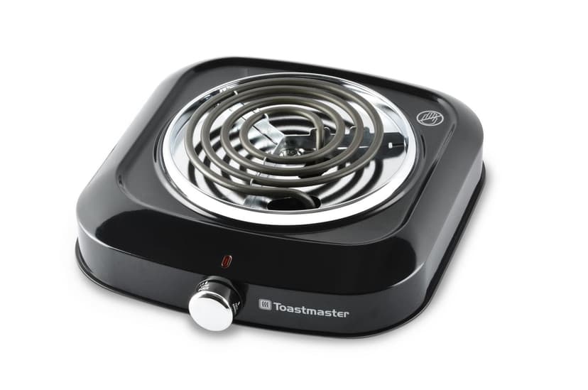Toastmaster Electric Single Burner with Coil Top and Chrome Knob