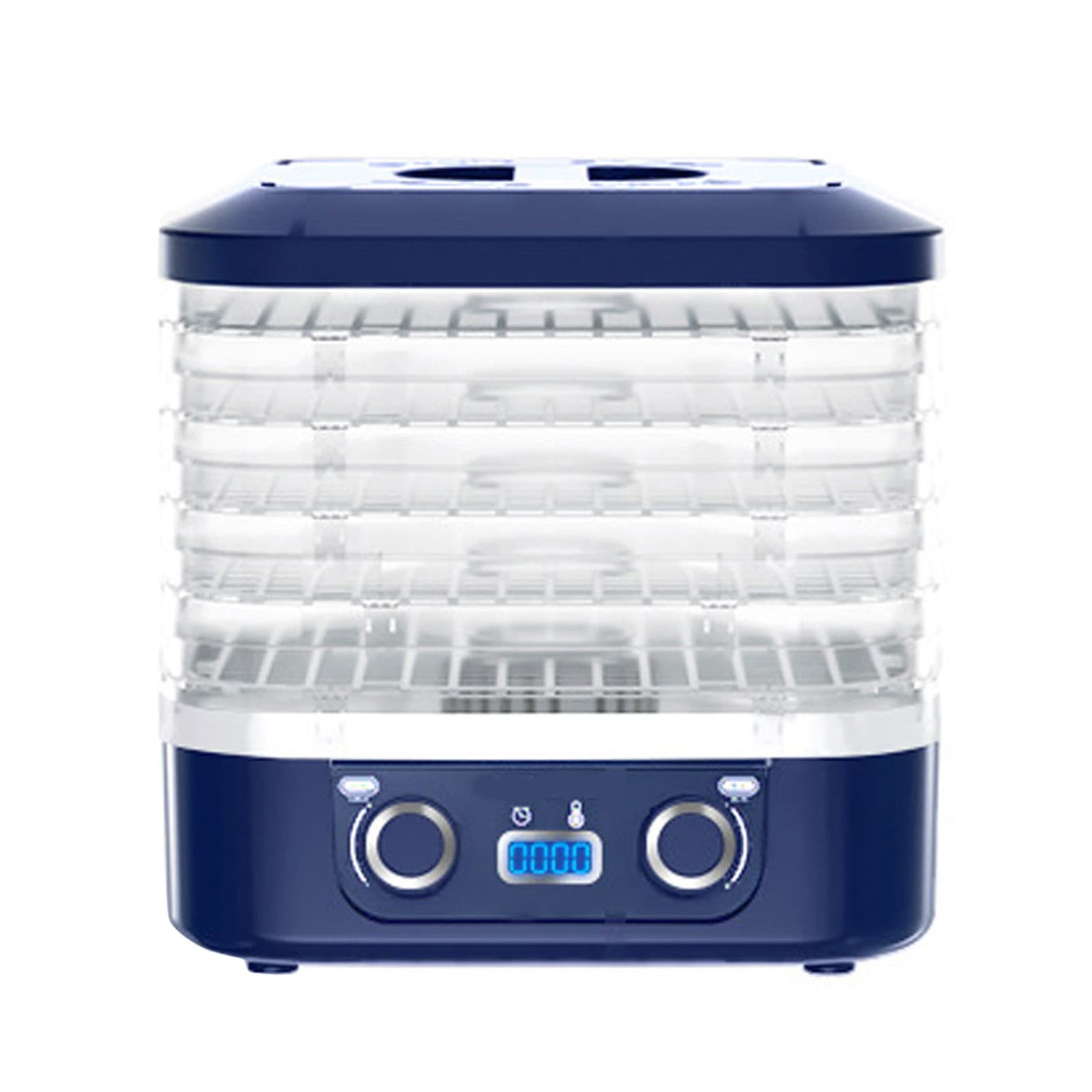 Digital Dryer Layer Fruit Dryer Adjustable Temperature Meat Dryer Home Kitchen Compact Food Dehydrator Blue