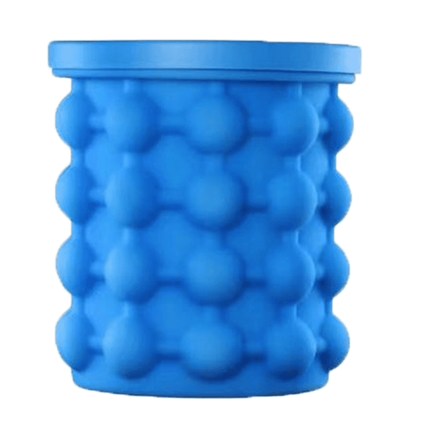 Creates Tiny Nugget Ice Chips for Enhanced Drinks, Crushed Ice Cylinder Trays Portable Cocktail Ice Maker