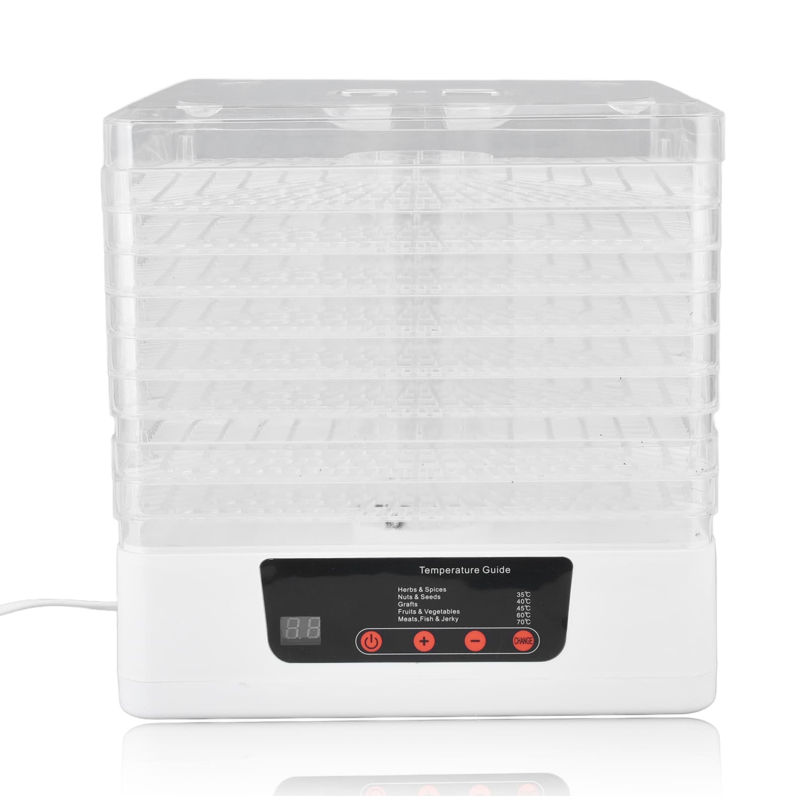 Food Dehydrator,Electric Food Dehydrator Home Electric Food Dehydrator Fruit Dehydrator Machine Striking Appearance