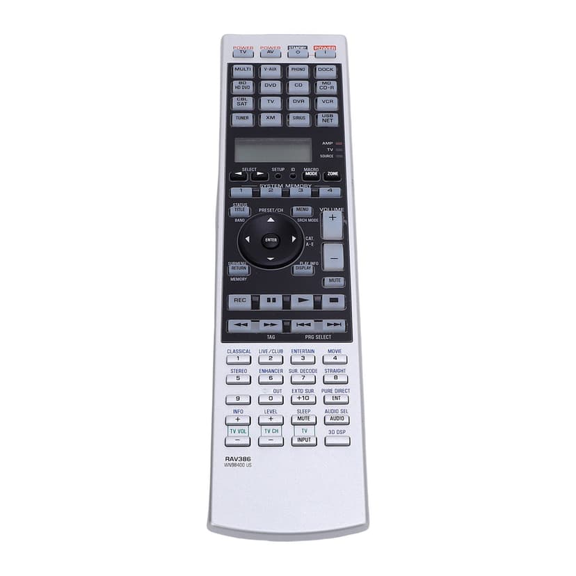 AV Receiver Remote, Full Functionality AV Receiver Remote Control Portable for Home Theater Replacement for RX V3900