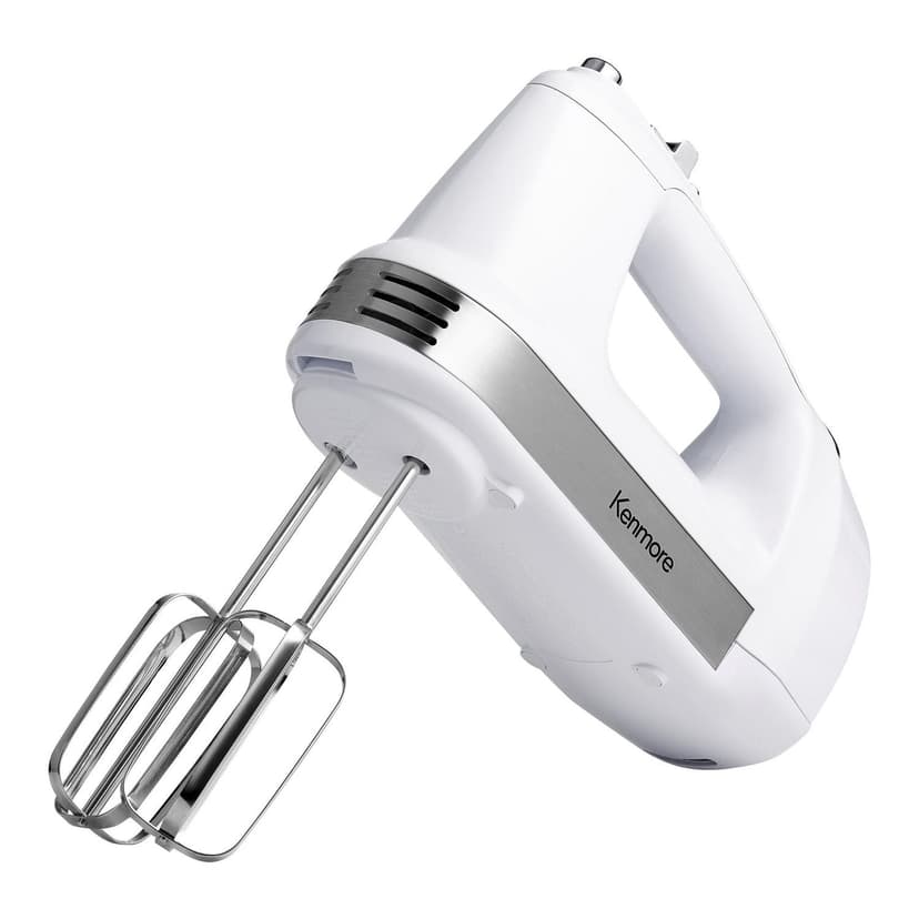Kenmore 5-Speed Hand Mixer with Beater & Blender Attachments, Easy to Use for Baking & Cooking
