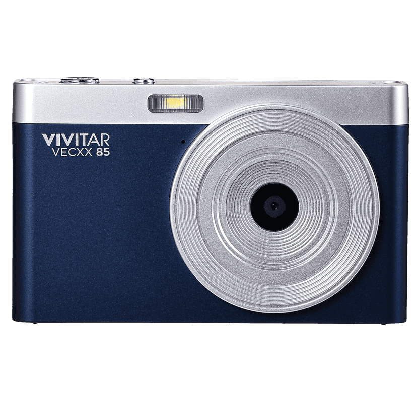 Vivitar PopSnap 44MP Digital Camera with 2.4” Preview Screen, Built-In Zoom, Photo & Video Capture, Blue