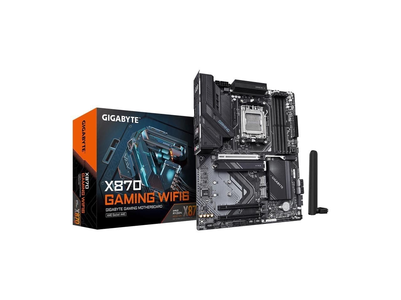 Gigabyte Ultra Durable X870 GAMING WIFI6 Gaming Desktop Motherboard - AMD X870 Chipset - Socket AM5 - ATX (x870gamingwifi6)