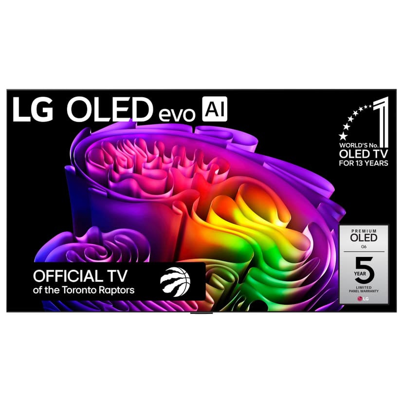 LG 65-Inch G6 OLED evo 4K Smart TV - α11 AI Processor 4K Gen 3, Alexa Built-in, Up to 165Hz Refresh Rate, HDMI 2.1, G-Sync, FreeSync, Dolby Vision, Wall Mountable, WebOS 26 (OLED65G6WUA, 2026)