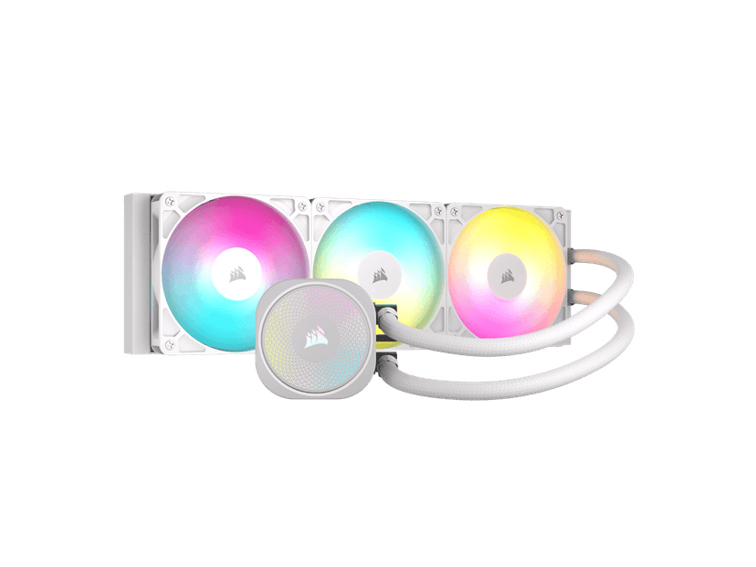 CORSAIR NAUTILUS 360 RS ARGB liquid CPU cooler, white, RS120 fans, Intel LGA1851 & AMD AM5/AM4