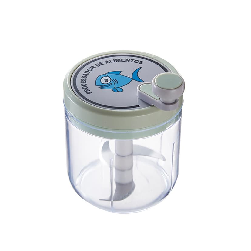 Eoozwa Portable Mini Food Processor Wireless Vegetable Masher 600ml for Garlic Ice Spices BPA Free Plastic Kitchen and Camping Helper