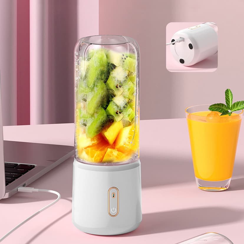 KITTEHIGM Portable Blenders , Blenders For Shakes And, Fruit Juicer USB Rechargeable With 6 Blades, Handheld Blenders For Sports Travel And Outdoors Summer #53