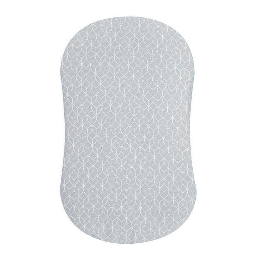 HALO Bassinest Fitted Sheet – Soft Fitted Bassinet Sheet for Baby – 30” x 16” Pre-Shrunk 100% Cotton Crib Sheet – Breathable Bedtime Sheet for Babies, Morning Mist