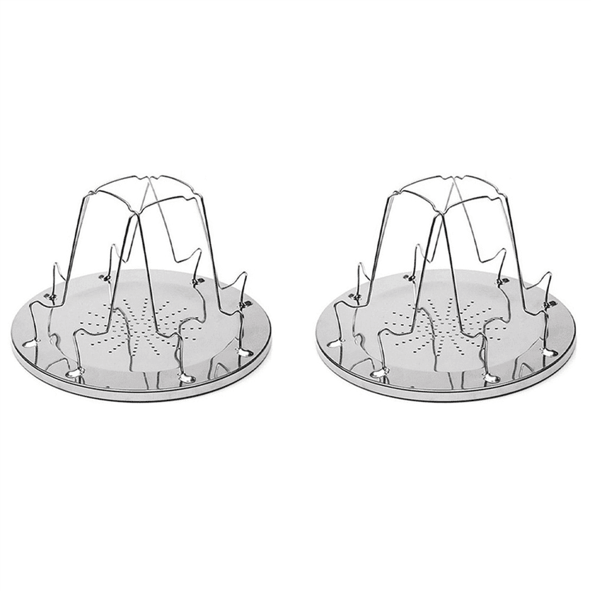 2X 4 Slice Camping Bread Toast Tray Gas Stoves Cooker BBQ Camping Toaster Rack