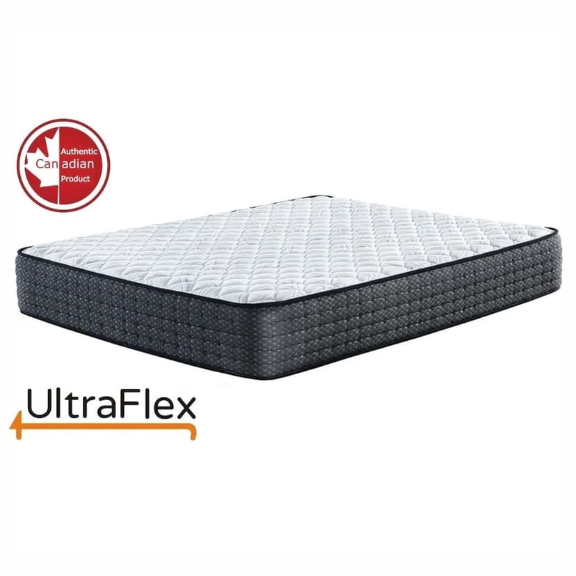 Ultraflex HARMONY -Orthopedic, Coiled Innerspring CertiPUR-US Certified Comfort layer Foam Encased, Eco-friendly Hybrid Mattress (Made in Canada)