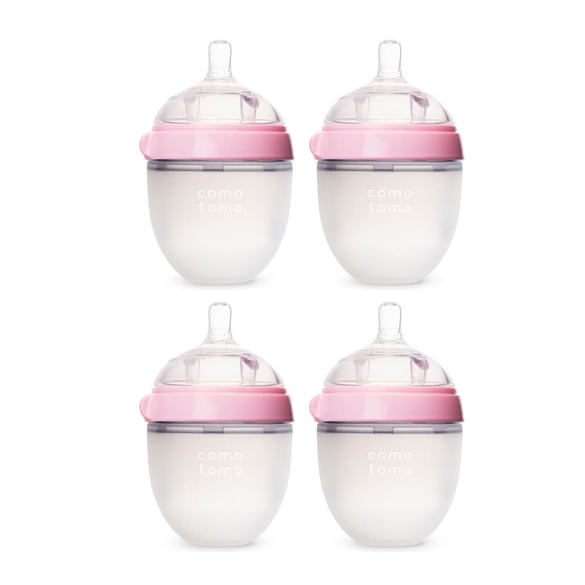Comotomo Double Pack Bundle, Pink (4x150ml)