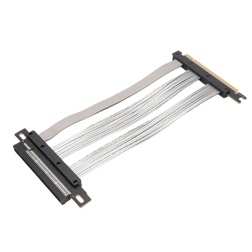 PCIE 5.0 X16 Riser Cable, 128GB s Speed Gen 5.0 GPU Graphics Card Extension Cable Compatible with RTX4090 5090 RX8900 RX7900XTX