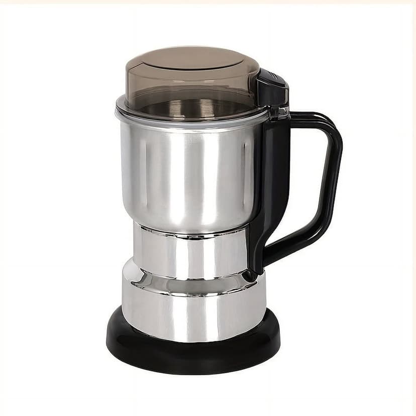 JUNWELL 1pc Mini Electric Grinder Mill - 12500 RPM One-Touch Operation Overheat Protection Precision Grinding for Coffee Spices Grains Easy Kitchen Storage Solution 110V-130V US Pl