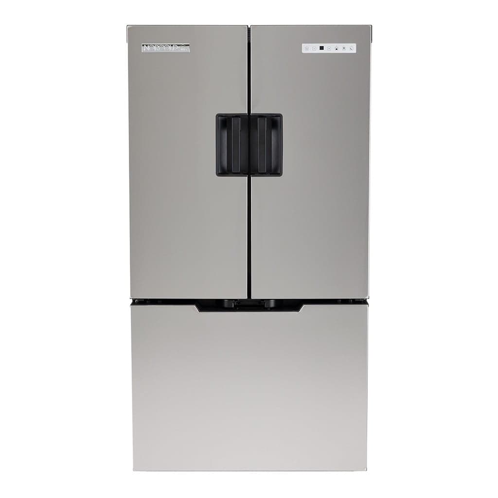 Norcold Refrigerator /Freezer N15DCSS Refrigerator /Freezer; Dual Compartment 3 Door Refrigerator With Freezer; Permanent; 15 Cubic Foot; 6.5 Amp Draw At 12 Volt DC; Direct Current Only