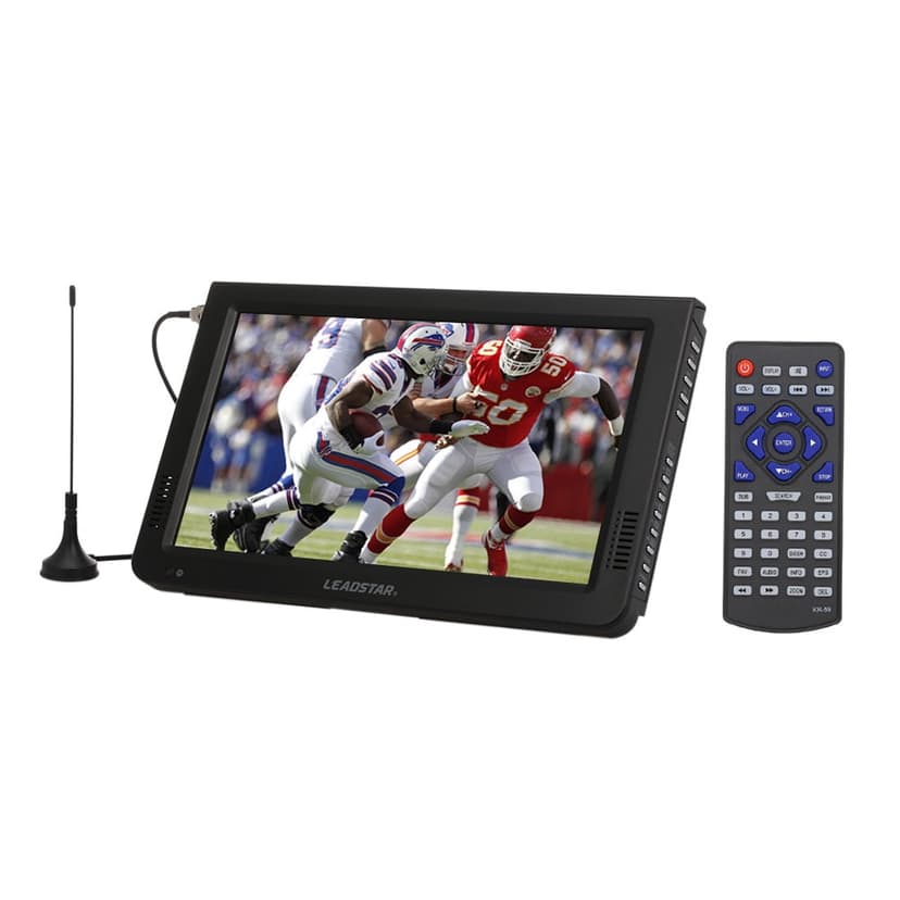 LEADSTAR 10 Inch Portable Digital ATSC TFT HD Screen Freeview LED TV Video Player for Car Caravan Camping Outdoor or Kitchen Support USB SD Card