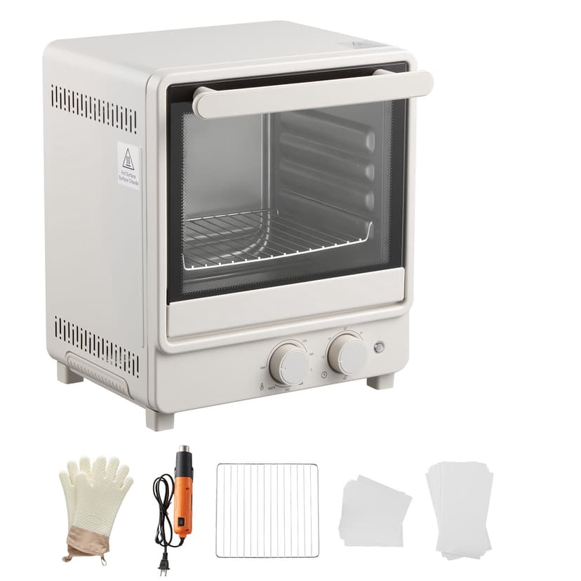 KFFKFF Sublimation Oven Machine, 13 Qt, Fits 20oz Tumblers, with 1 Heat Air Gun, 50 Shrink Films, 1 Tape and 2 Heat Gloves