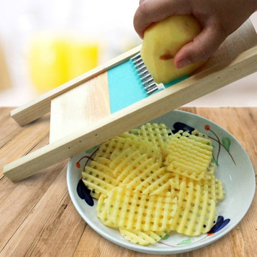 EASTIN Potato Lattice Waffle Maker Set with Finger Guard
