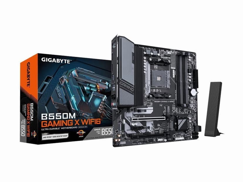 GIGABYTE B550M GAMING X WIFI6 AM4 AMD B550 Micro ATX Motherboard