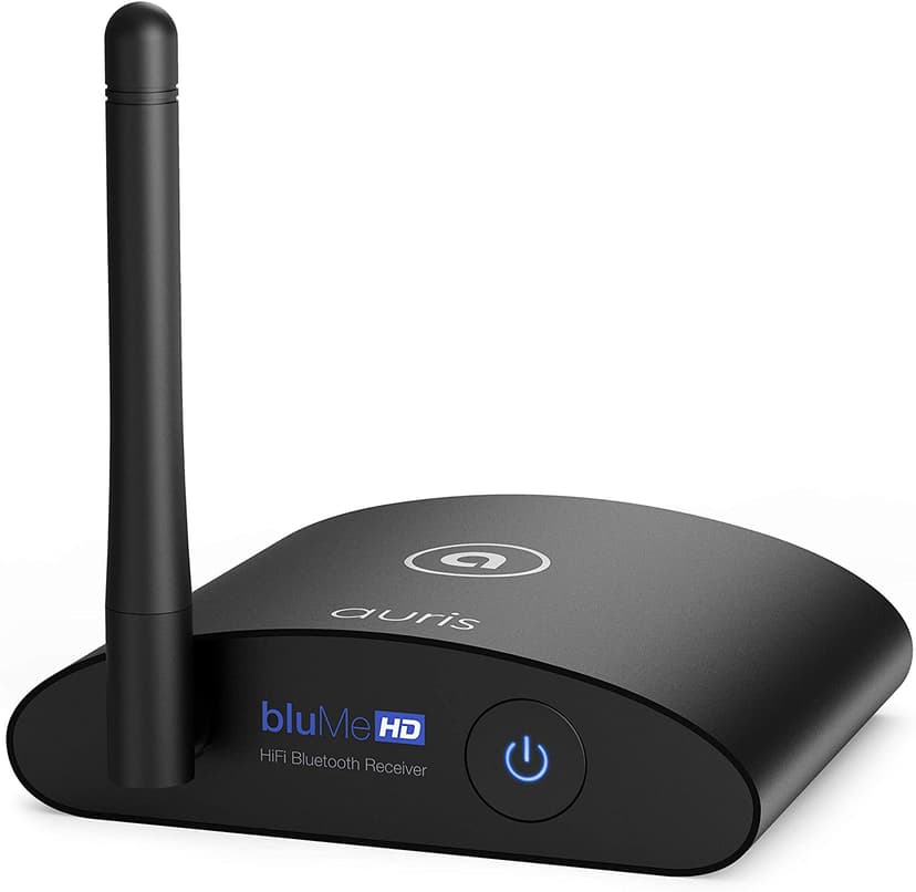Auris Blume HD Long Range Bluetooth 5.0 Music Receiver Hi-Fi Audio Adapter with Audiophile DAC & AptX HD for Home Stereo, AV Receiver or Amplifier