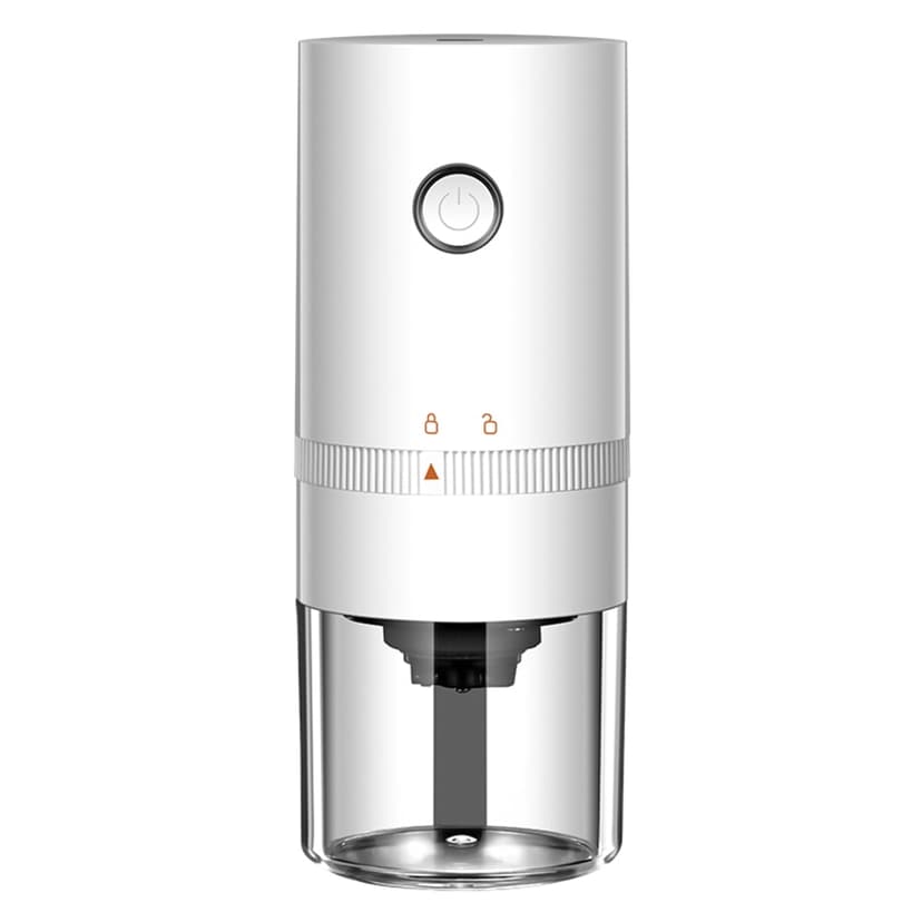 Zootealy Coffee Bean Grinder Small Household Electric 6 Gears Balanced Thickness Ceramic Grinding Core Outdoor Portable Grinder Cup USB Self Stop After Grinding