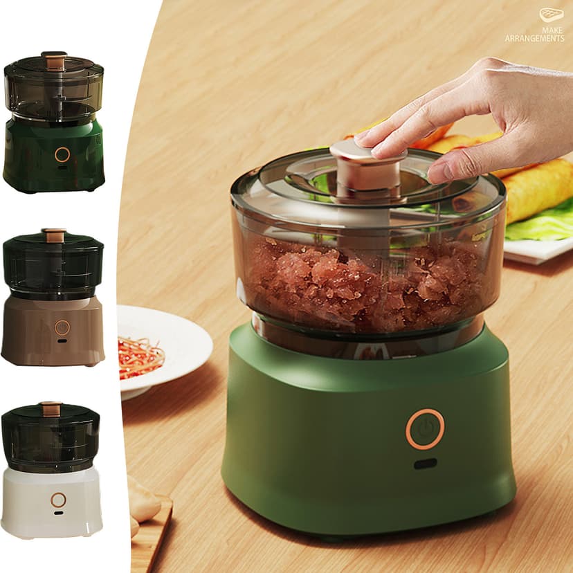 Nsxcdh Garlic Chopper Mini Food Processor Portable Wireless USB Charging 13.5x4.02x4.02in Safe Bpa Free 350ml High Performance Easy Clean Kitchen Tools Home Office Decor