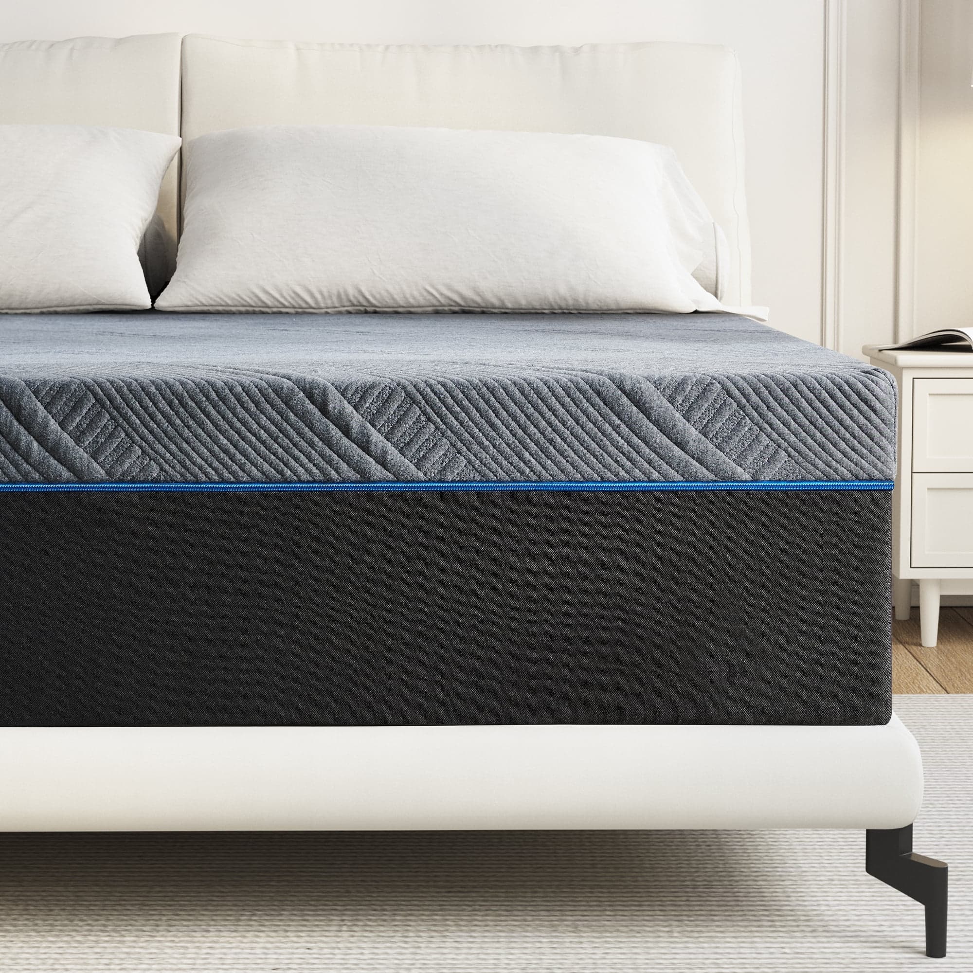 Lecuneey Queen Mattress, 10 Inch Gel Memory Foam Mattress with CertiPUR-US Certified Mattress in a Box, Pressure Relief Mattress for Adults