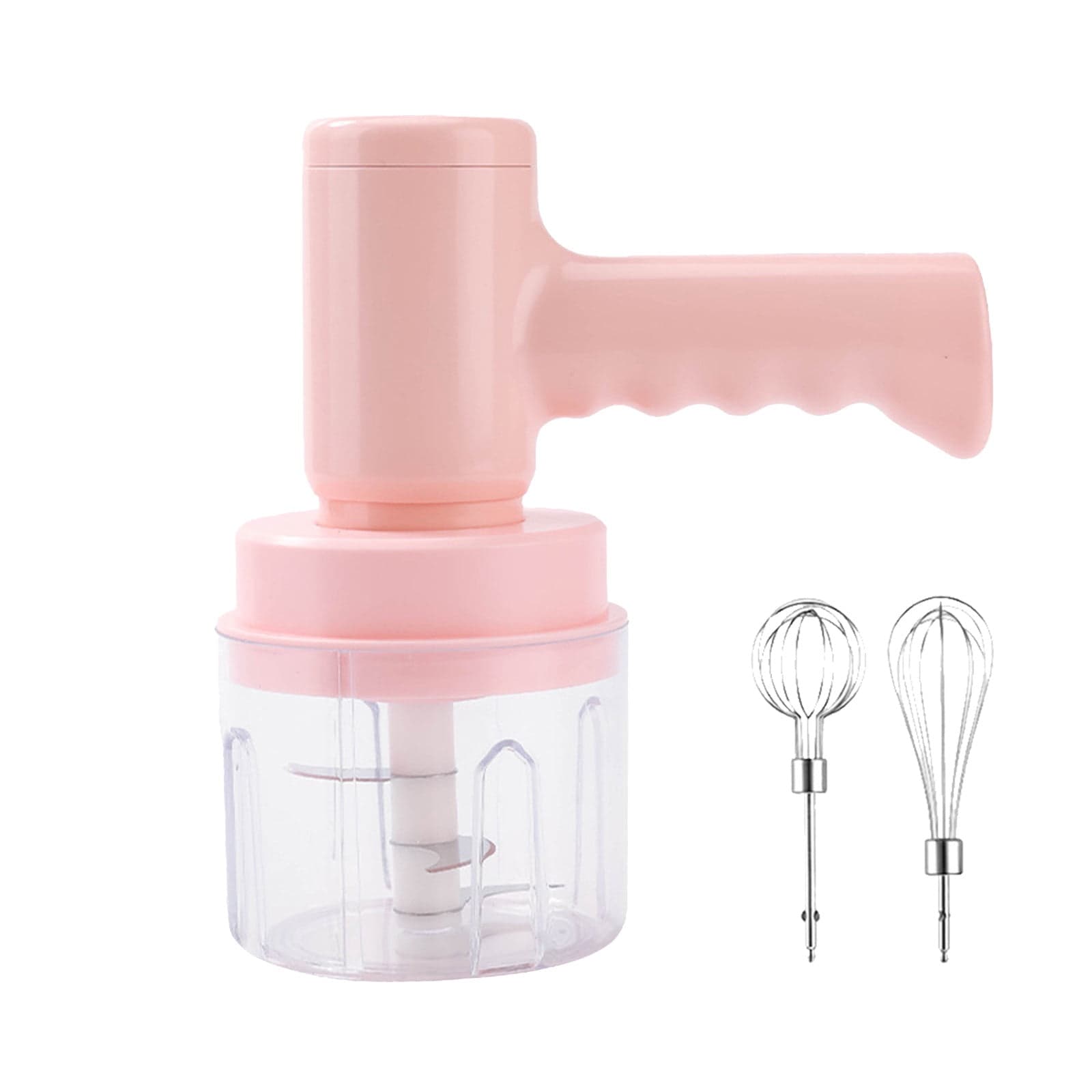 5-Speed USB Rechargeable Hand Mixer - Stainless Steel/Plastic, Frothing/Beating & Portable - Multifunctional Food Beater for Kitchen