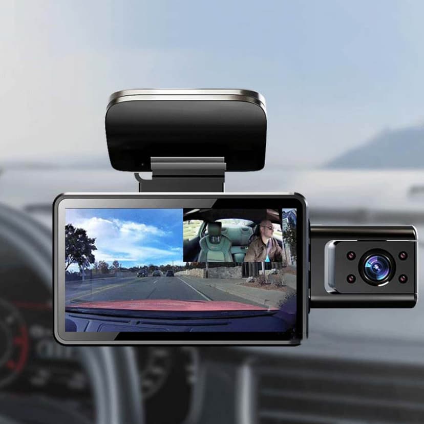 PEONAVET Dash Cam Dash Cam Dash Cam Front and Rear,1080P FHD Dash Camera for Cars ,3inch Display Full HD Wide Angle Car Camera with Night Vision,Loop Recording