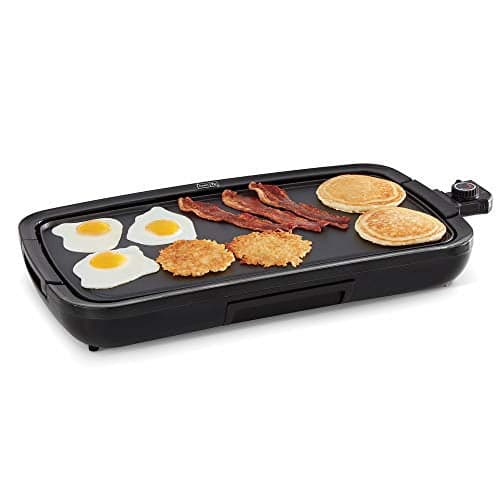 Dash 20” Deluxe Electric Griddle - Nonstick, Removable Cooking Plate, Drip Tray