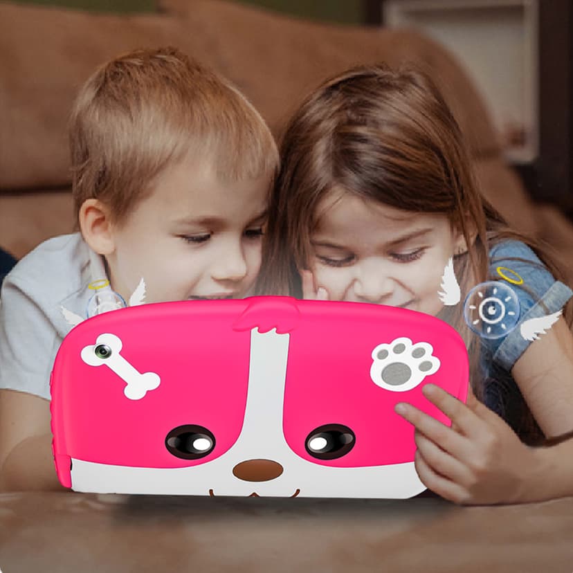 Suncoda Tablet Pcs, Children's Tablets Computer WiFi Bluetooth True Android 11.0 Tablets 7-Inch Children's Early Education Learning Machine Parent-Child Gift Machine Tablet Pc