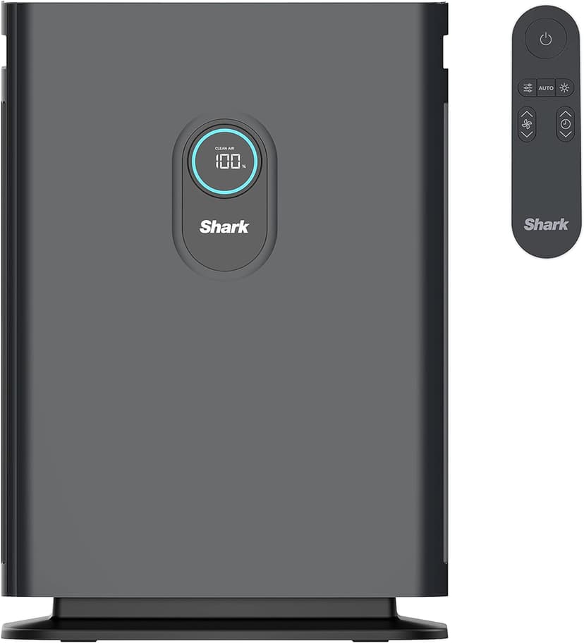 Refurbished (Good) Shark Air Purifier 4 Ture HEPA Filter, Smart Sensing - Charcoal Gray (HE401C)