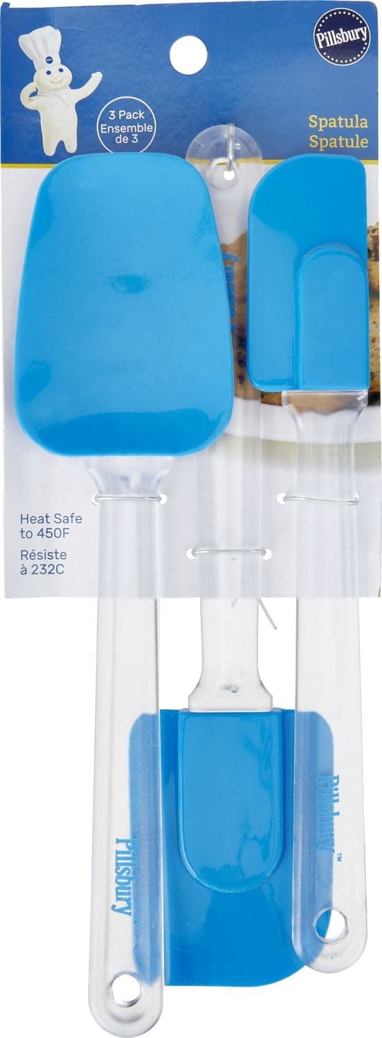 Pillsbury 3 Piece Silicone Spatula Set