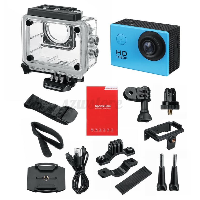Waterproof Sports Camera Bike Motor Cycle Action Helmet DV Cam 1080P For Gopro