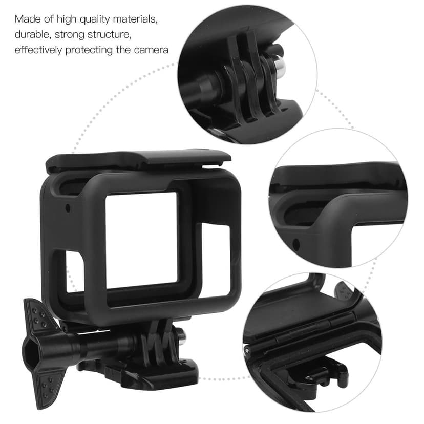 Ccdes Protective Frame Case Shell for GoPro Hero 5/6/7 Action Camera Accessories with Base and Screw,Protective Frame for GoPro Hero,Camera Protection Frame