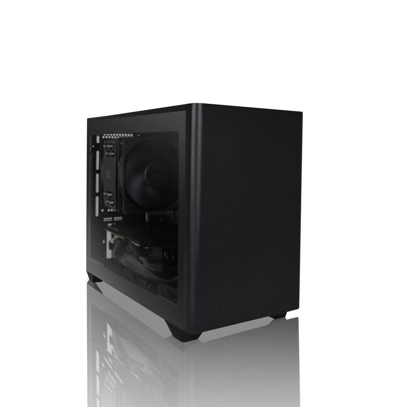 AVGPC Q-Box Mini Series PC - AMD Ryzen 5 5600G Cezanne 6-Core 3.9 GHz with AMD Radeon Graphics Gaming Cooler 16 GB DDR4 1TB SSD Windows 10, Black