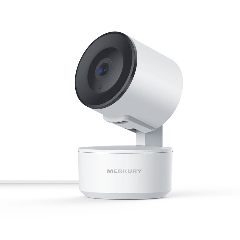 Merkury Smart Indoor Camera 1080p - Auto-Tracking Wi-Fi Security Camera, White (1-pack)