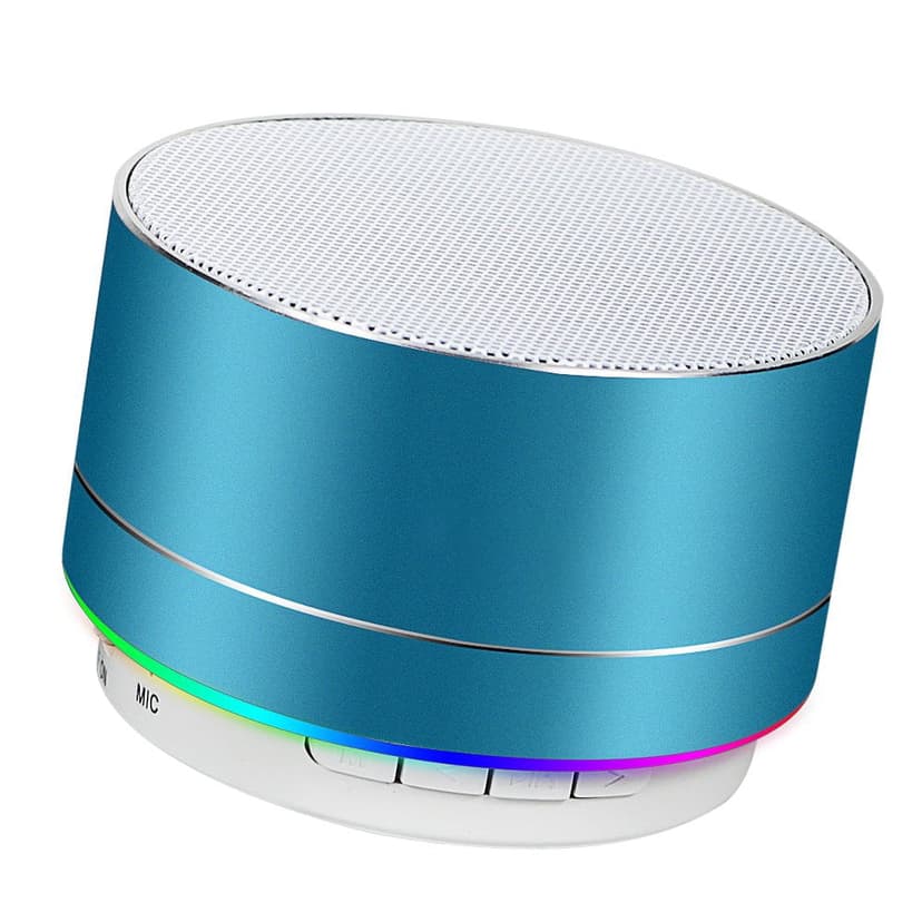 Wireless Bluetooth Speaker , Speakers Bluetooth Wireless with HD Sound and Rich Bass, LED Flashing Light, Built-in Mic, Portable Speaker Compatible with Alexa