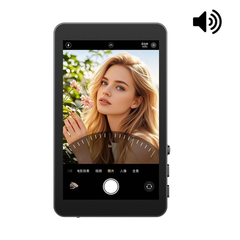 Lttoisl Wireless HDMI Display Adapter for Smartphone, 5G WiFi Screen Mirroring Device with IPS Screen & Speaker for Live Streaming, Selfie, Presentations