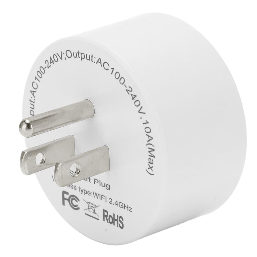 App Remote Control Smart Plug, Intelligent Wireless Smart Plug 10A PC for Household