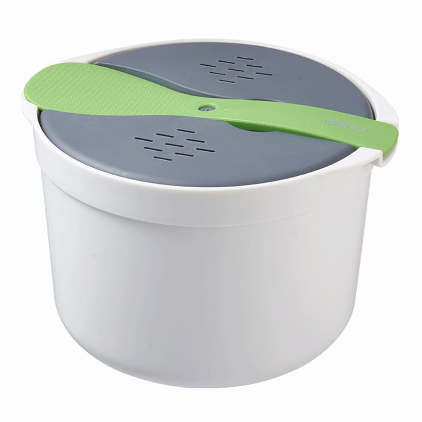 8 Cup Microwave Rice Cooker for Brown White Rice Pasta Vegetable Easy Use Easy Clean