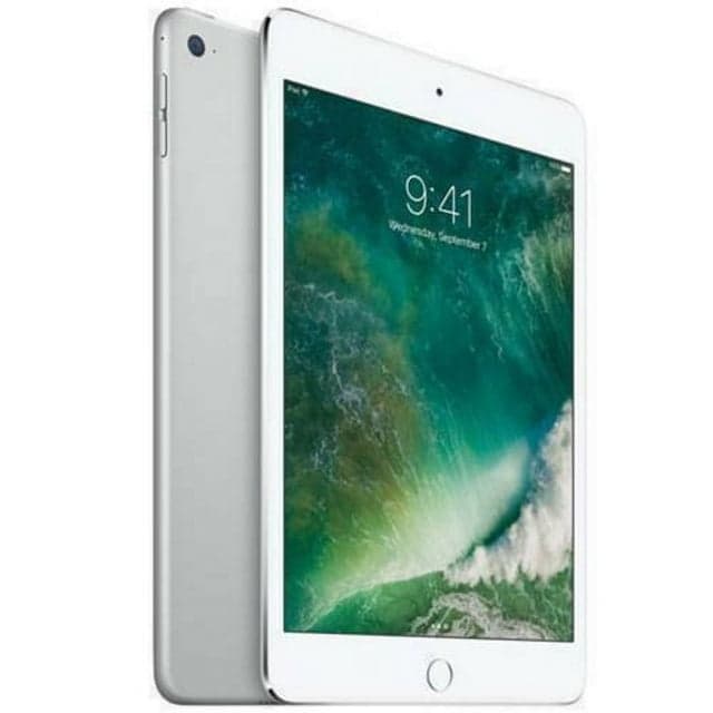 Restored Apple iPad Mini 4 128GB Silver (WiFi) (Refurbished)