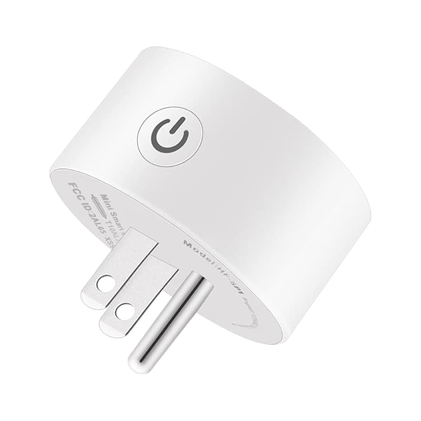 Smart Wi-Fi Plug Voice Control Compatible with Alexa/ Google Home APP Remote Control Timing Function Smart In-wall Socket Outlet 10A White US Plug AC100-240V