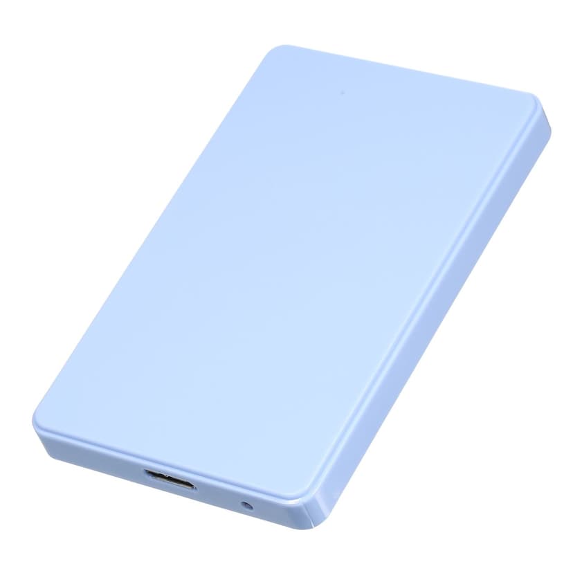 2.5 inch Hard Disk Case USB3.0 External HDD/SSD Enclosure SATA Hard Drive Case Tool-free Design Easy Installation ABS Shell Blue