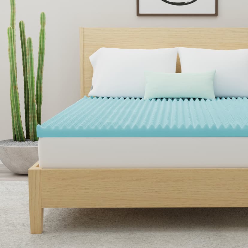 COMFORTZEN® 2.75-inch Gel Fusion Memory Foam Mattress Topper D