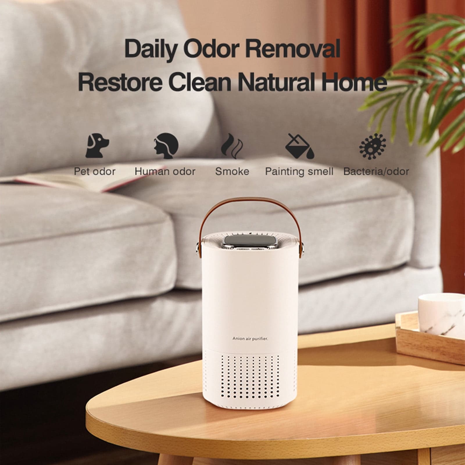 Wzzjkit Air Purifiers for Home, Air Purifier Air Cleaner for Dander Hair Smell Portable Air Purifier with Sleep Mode Speed Control for Bedroom Office Living Room